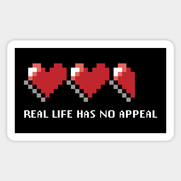 Real life has no appeal Sticker by JuizJuice